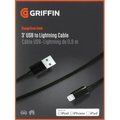 Griffin Products Inc Griffin GC36670-3 3 ft. USB Cable with Lightning Connector Charge & Sync Cable GC36670-3